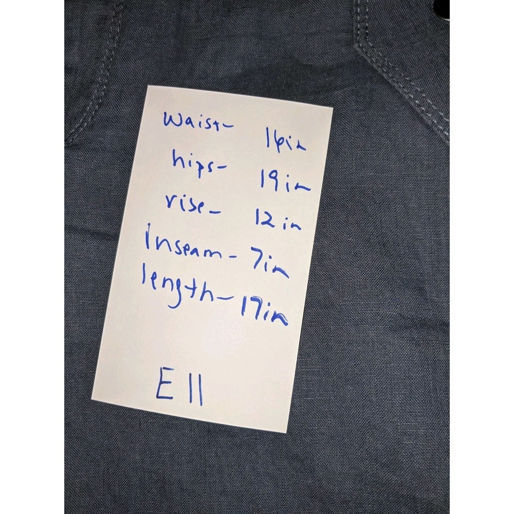 Athleta Voyager Linen Shorts Size 6 Granite 7 Inch Inseam Pockets Athleta - Picture 2 of 16